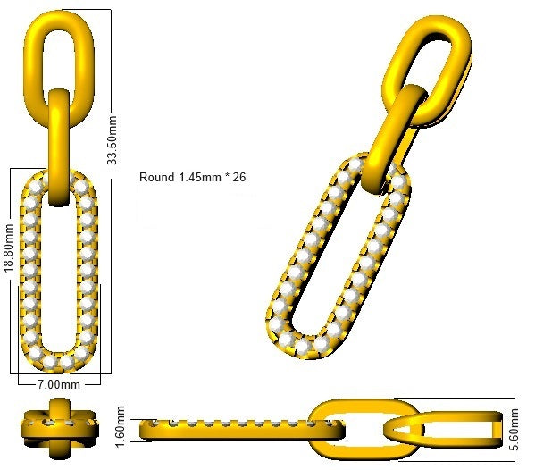SP6176 — Pendant - 9k Yellow Gold detail