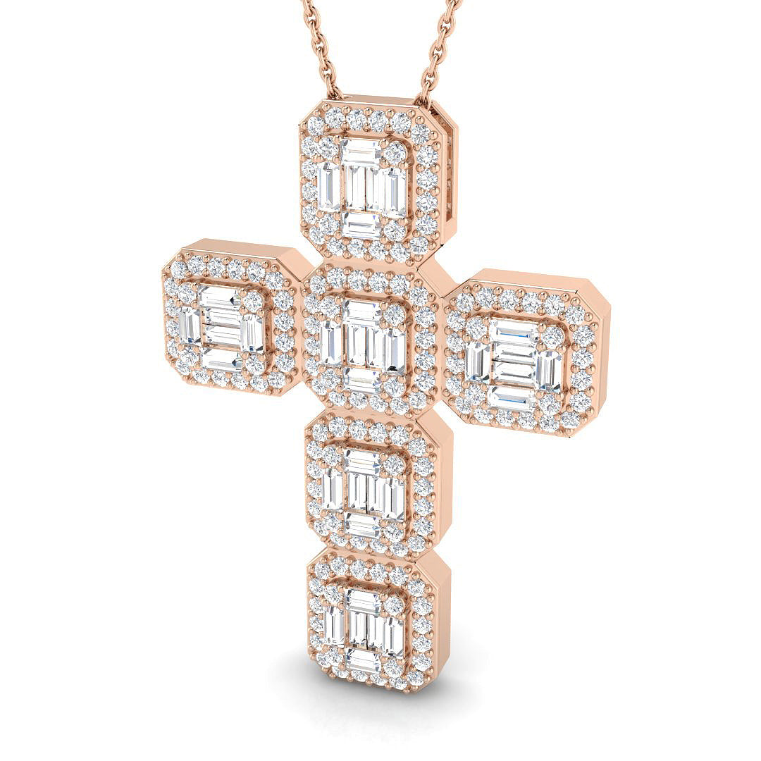 SP6209 — Cross - 9k Rose Gold