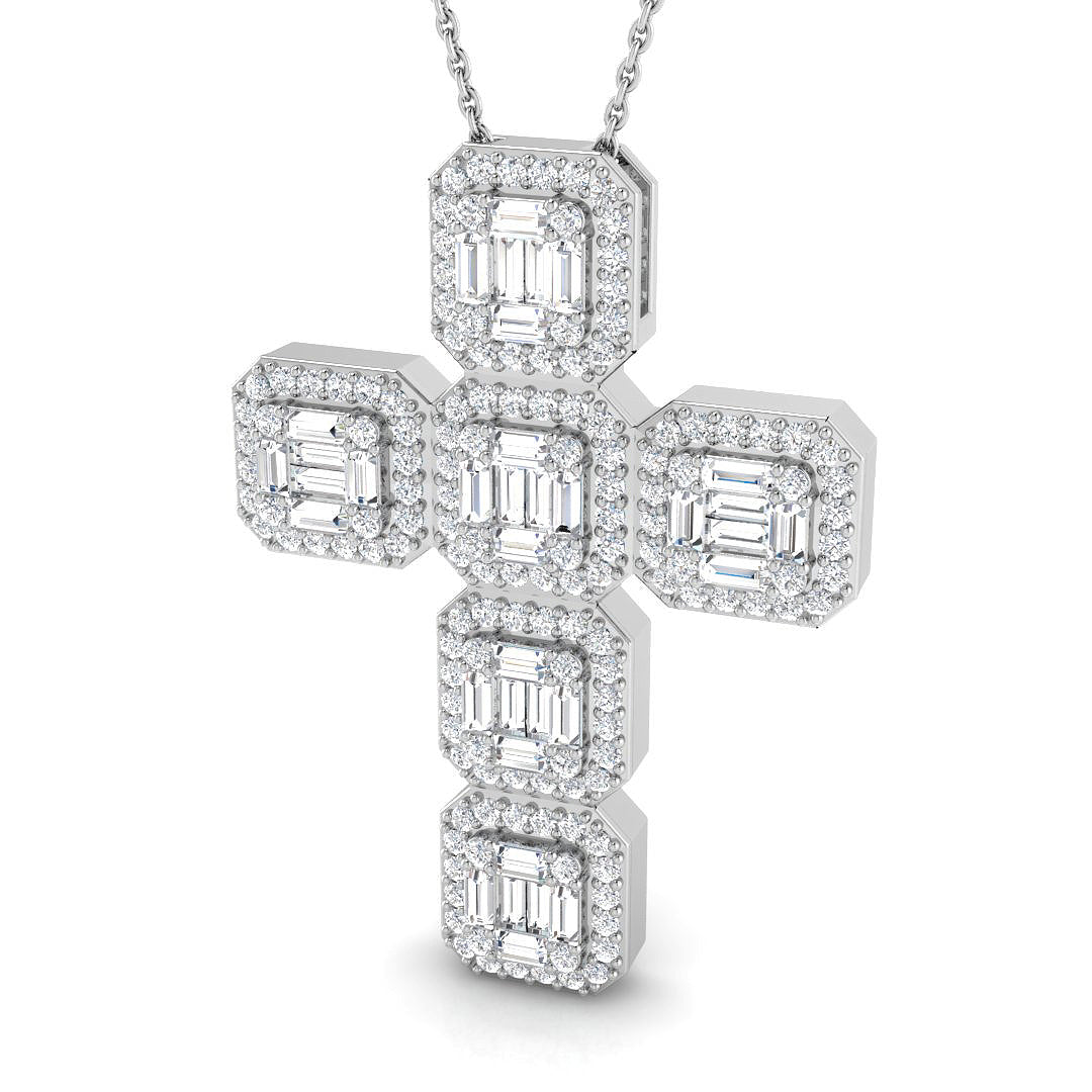 SP6209 — Cross - 9k White Gold