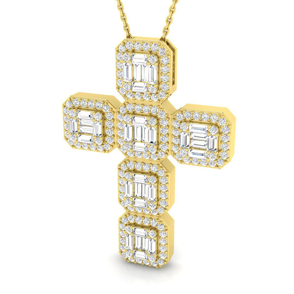 SP6209 — Cross - 9k Yellow Gold