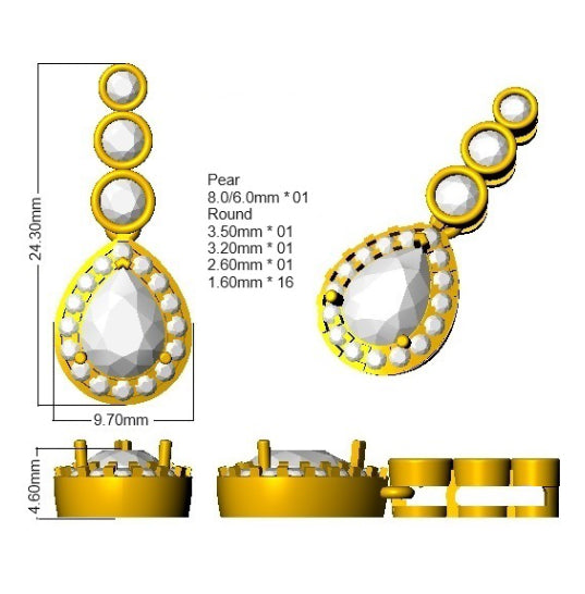 SP6211 — Pendant - 9k Yellow Gold detail