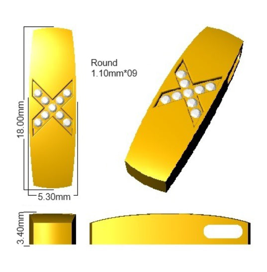 SP6217 — Pendant - 9k Yellow Gold detail