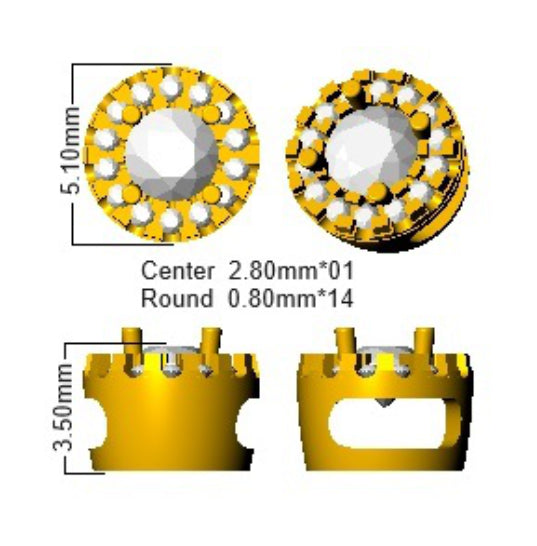 SP6228-2.80 — Pendant - 9k Yellow Gold detail