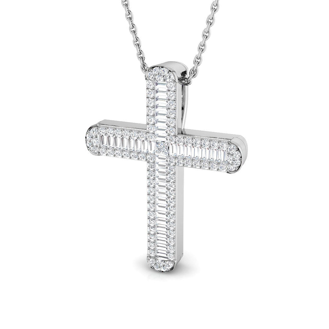SP6246 — Cross - 9k White Gold