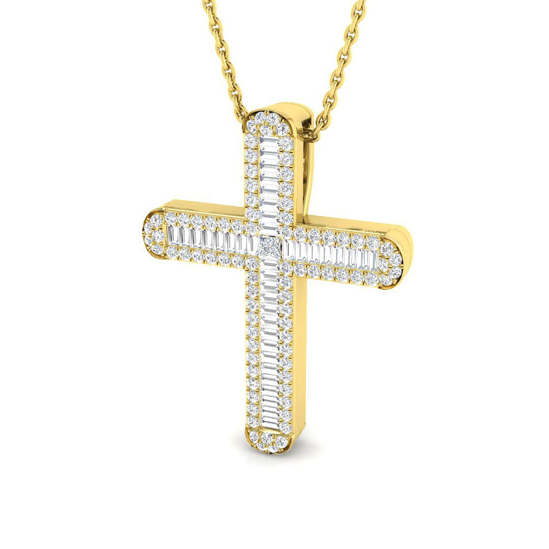 SP6246 — Cross - 9k Yellow Gold