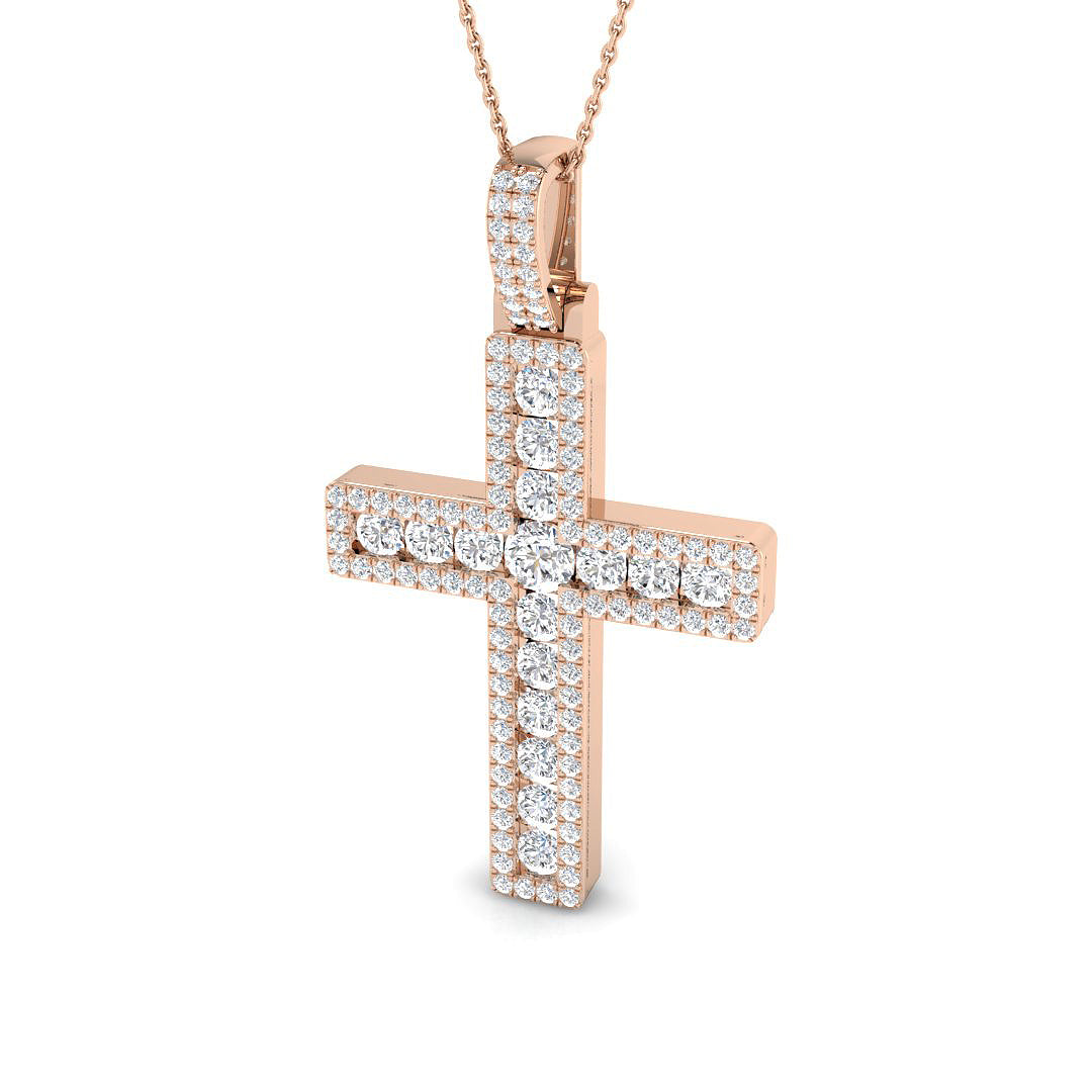 SP6297 — Cross - 9k Rose Gold