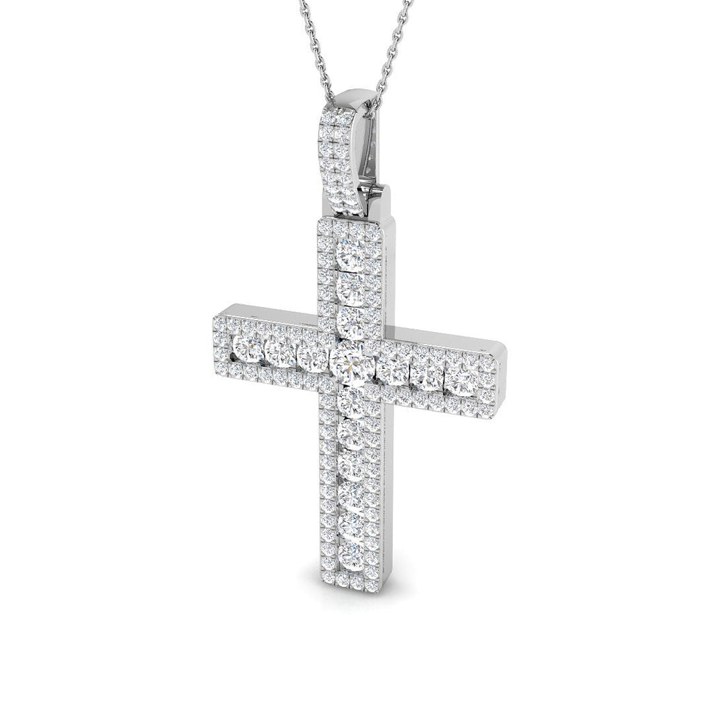 SP6297 — Cross - 9k White Gold