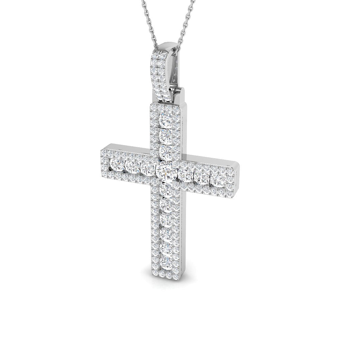 SP6297 — Cross - 9k White Gold