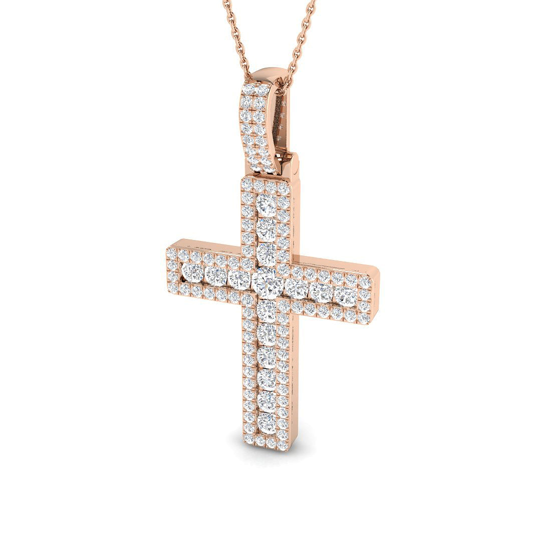 SP6298 — Cross - 9k Rose Gold