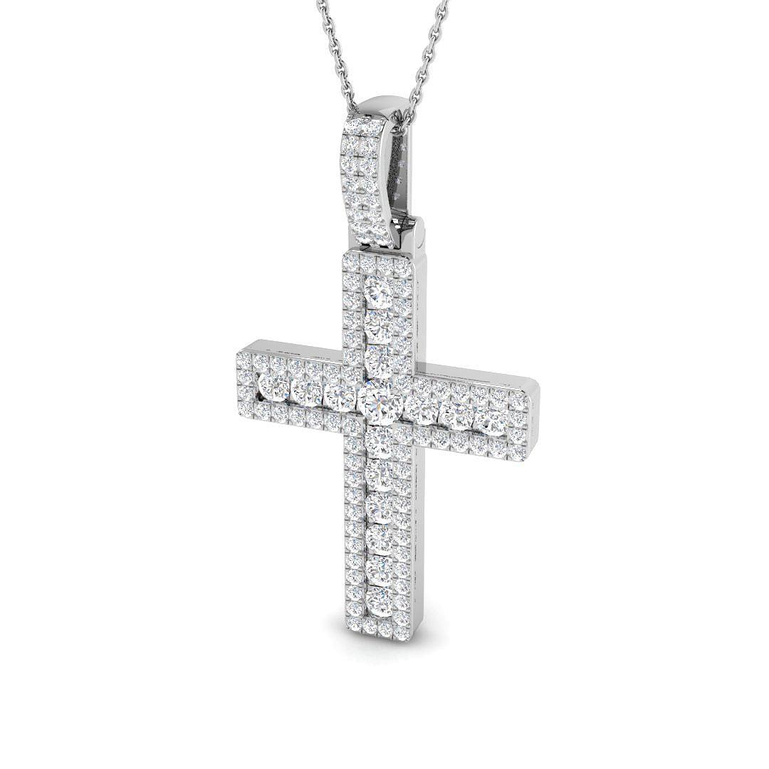 SP6298 — Cross - 9k White Gold