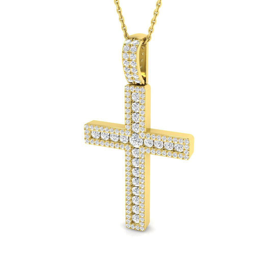SP6299 — Cross - 9k Yellow Gold