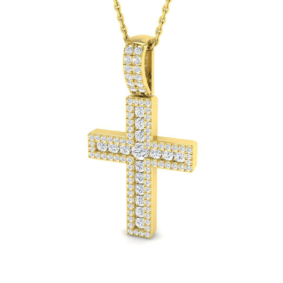 SP6300 — Cross - 9k Yellow Gold