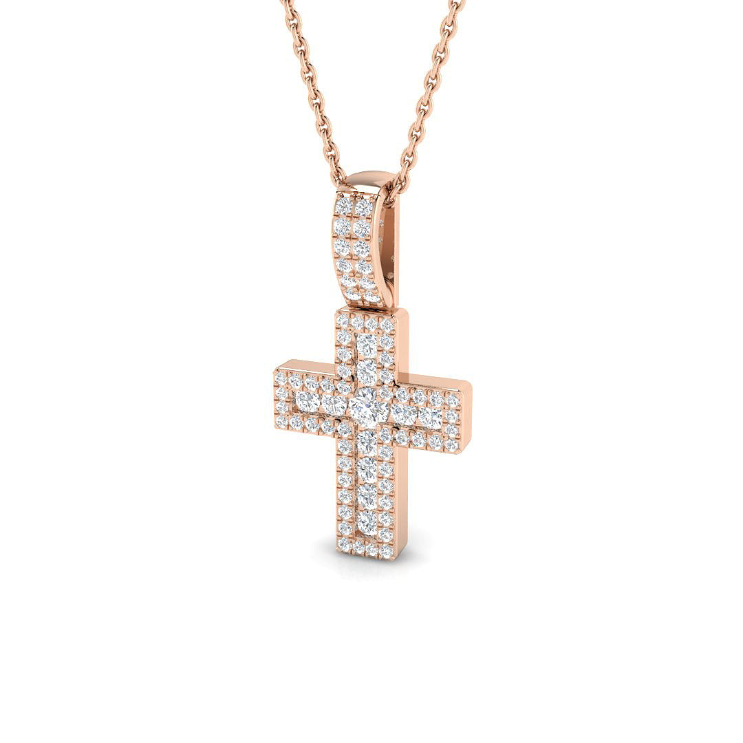 SP6301 — Cross - 9k Rose Gold