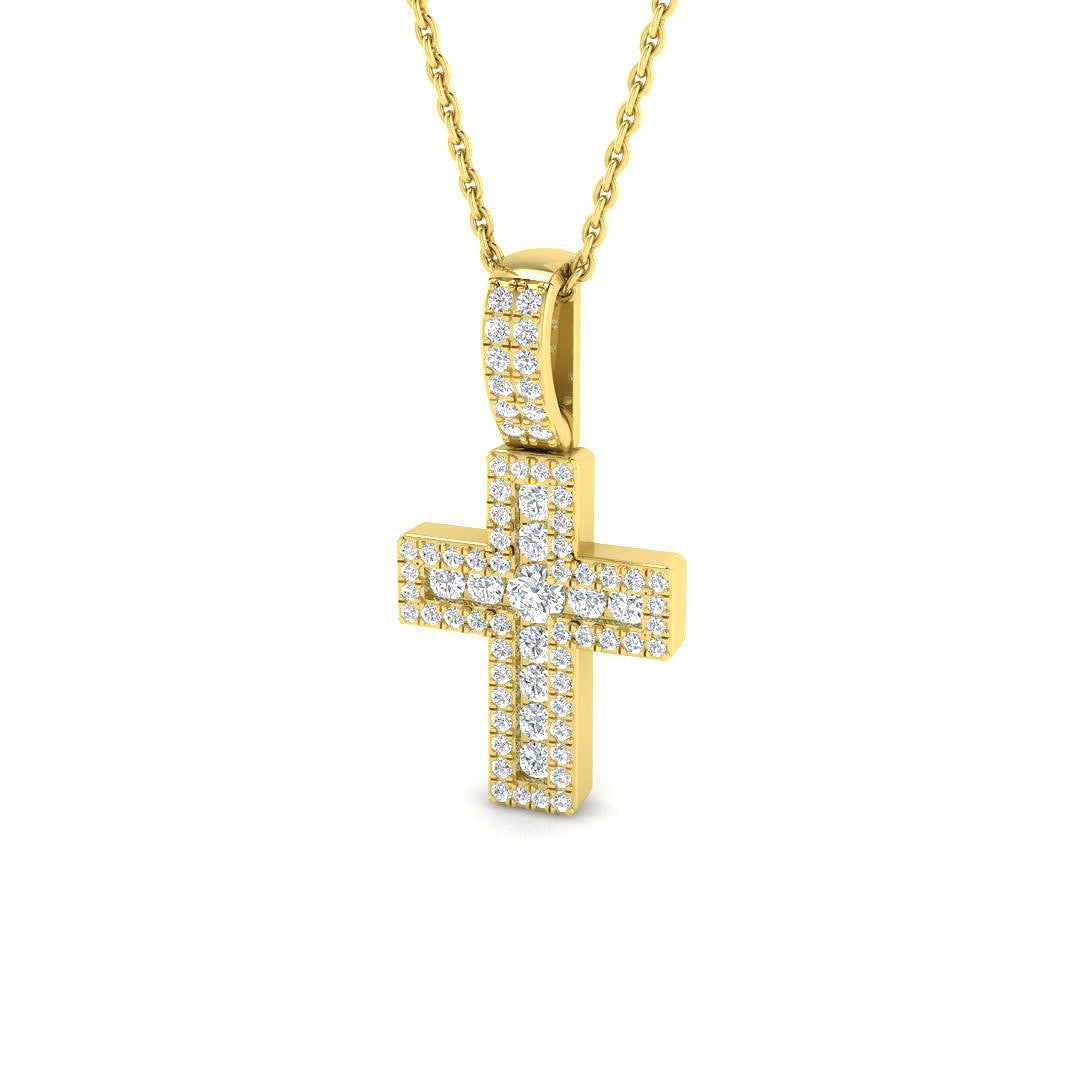 SP6301 — Cross - 9k Yellow Gold