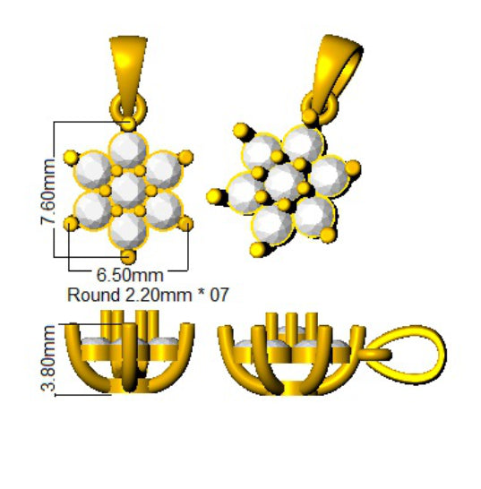 SP6314 — Pendant - 9k Yellow Gold detail