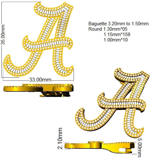 SP6349-A — Pendant - 9k Yellow Gold detail