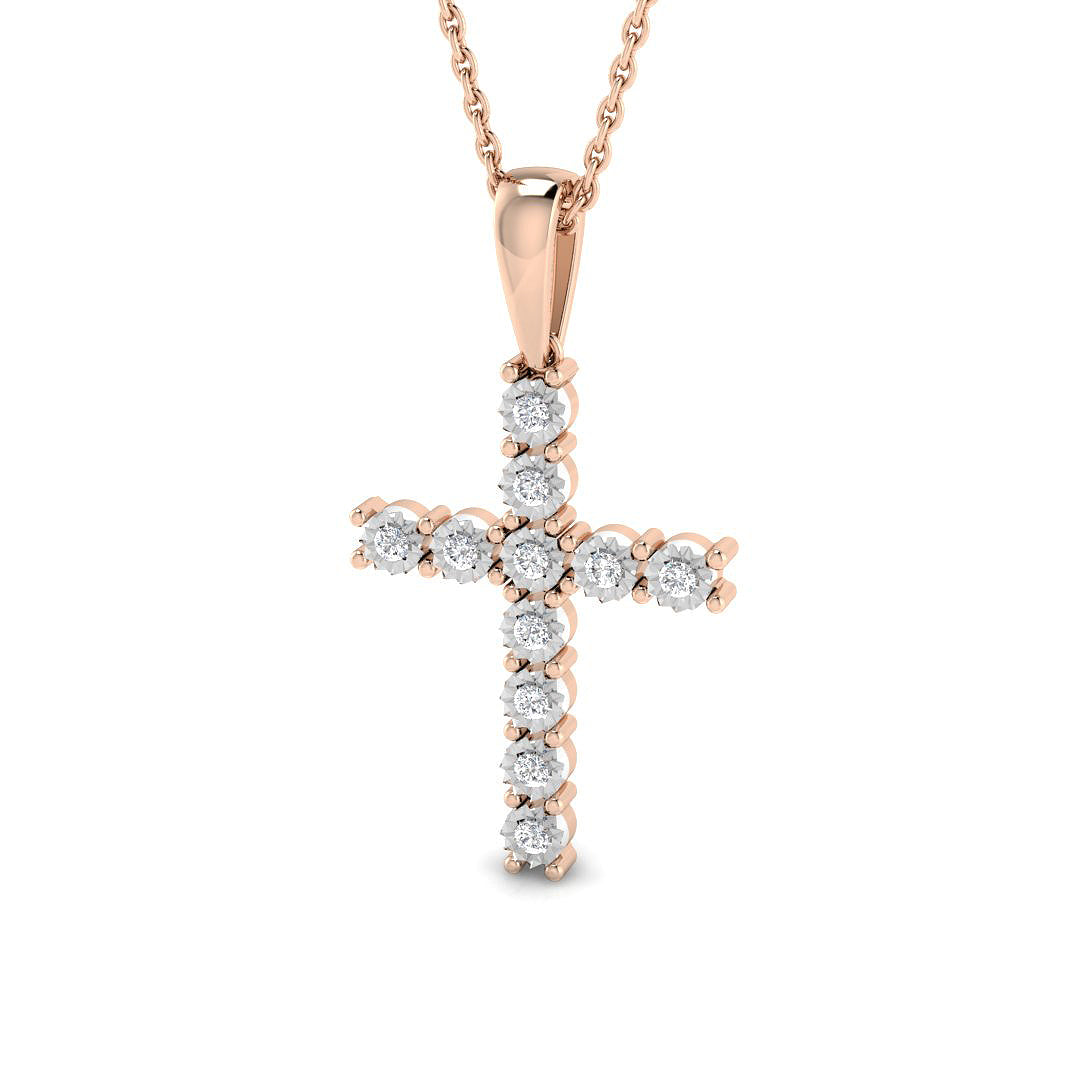 SP6409 — Cross - 9k Rose Gold