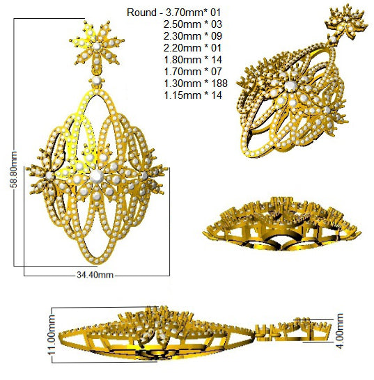 SP6444 — Pendant - 9k Yellow Gold detail