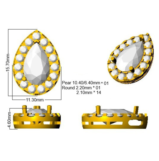 SP6461 — Pendant - 18k White Gold detail
