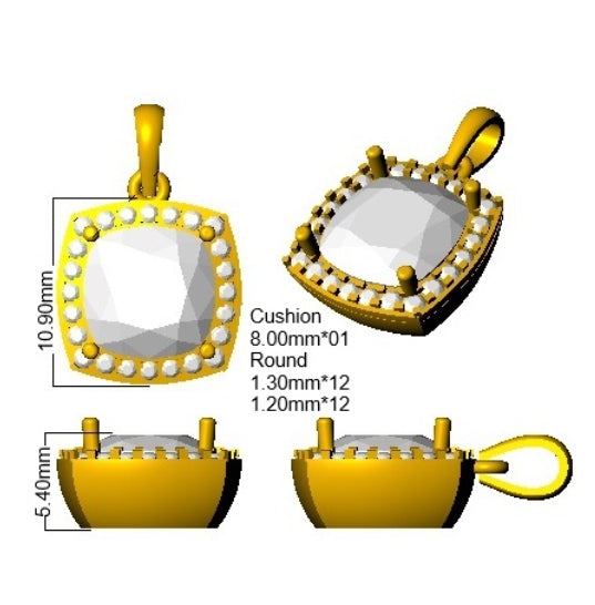 SP6473 — Pendant - 9k Yellow Gold detail