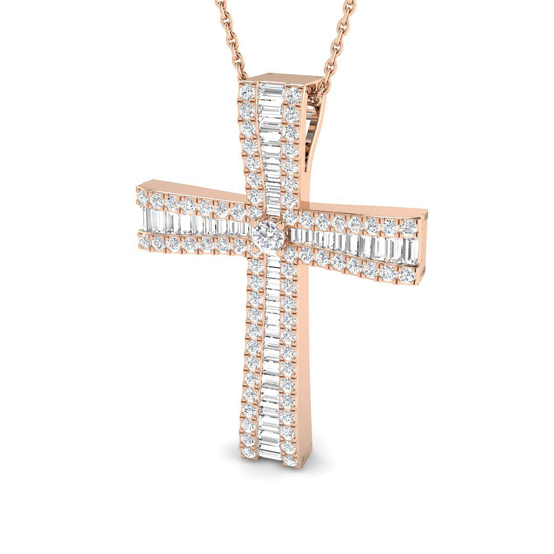 SP6502 — Cross - 9k Rose Gold