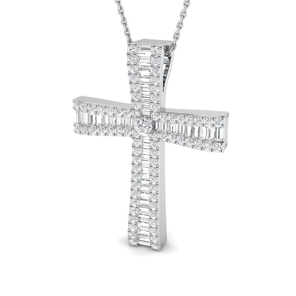 SP6502 — Cross - 9k White Gold