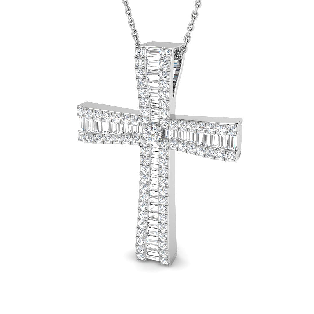 SP6502 — Cross - 9k White Gold