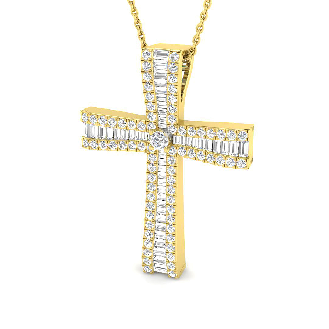 SP6502 — Cross - 9k Yellow Gold