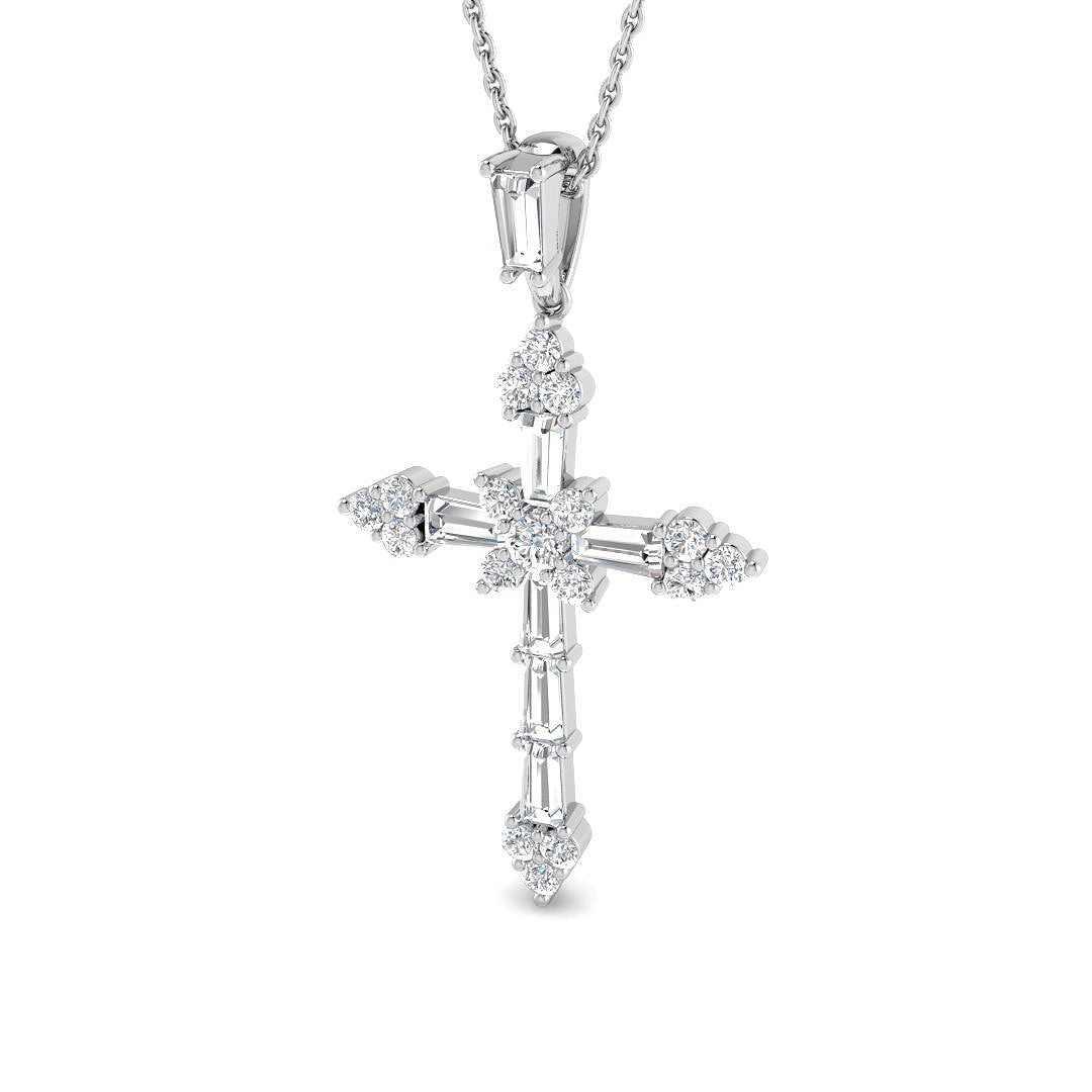 SP6581 — Cross - 9k White Gold