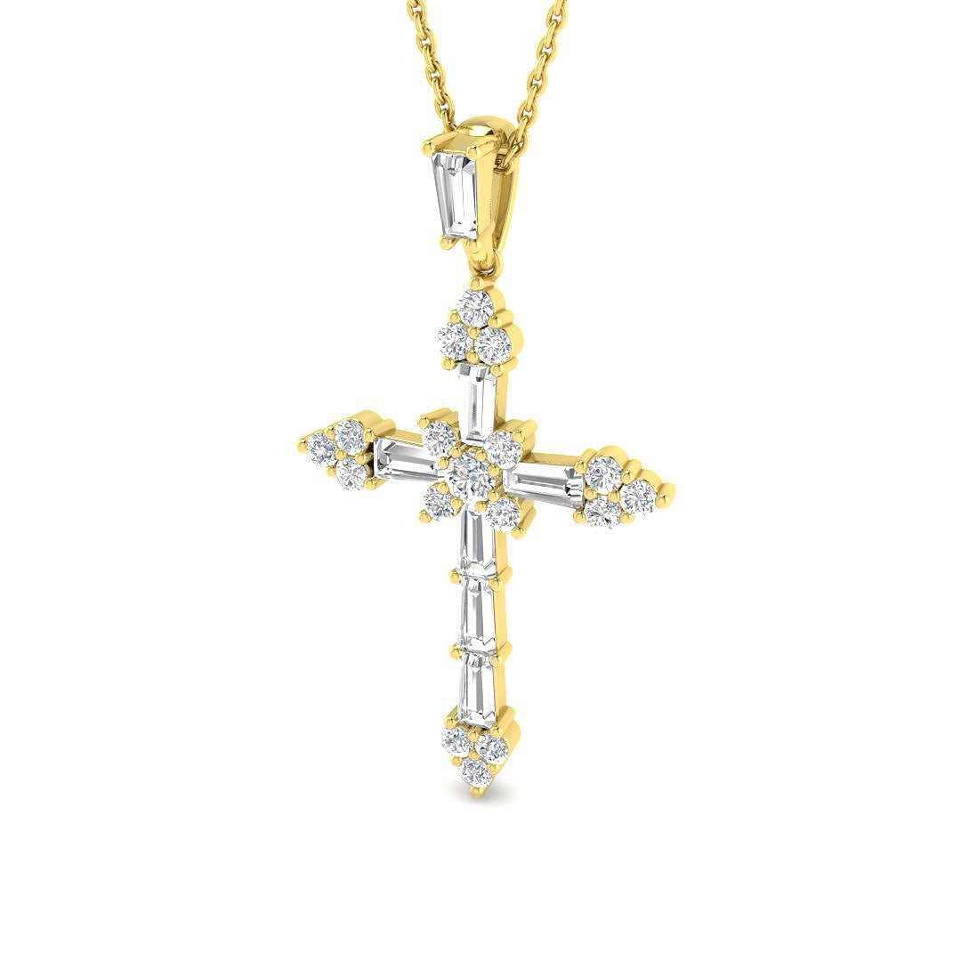 SP6581 — Cross - 9k Yellow Gold