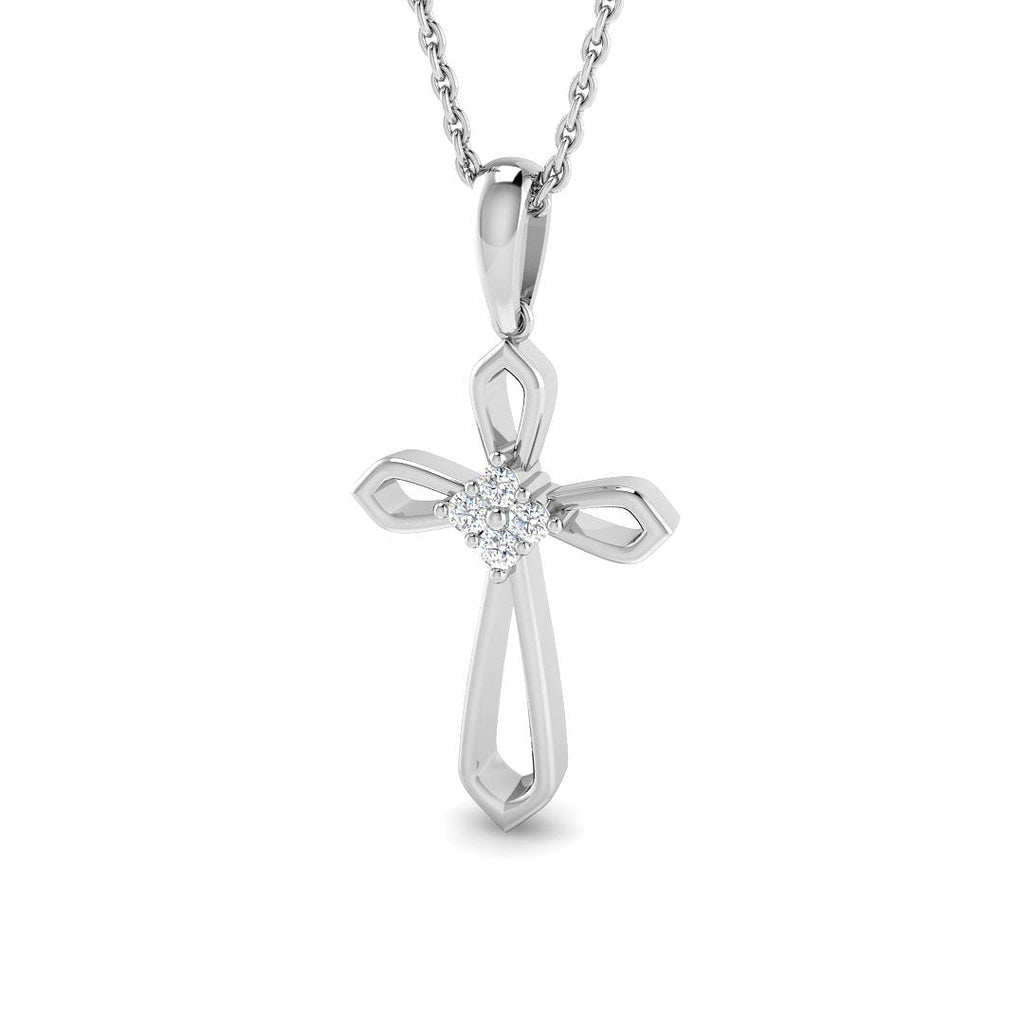 SP6657 — Cross - 9k White Gold