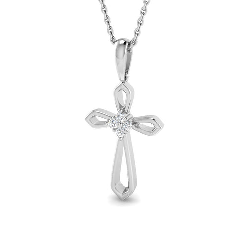 SP6657 — Cross - 9k White Gold