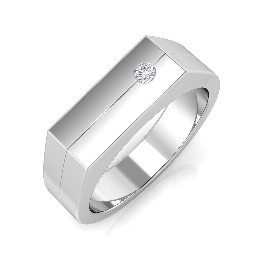 SR1524A — Ring - 9k White Gold