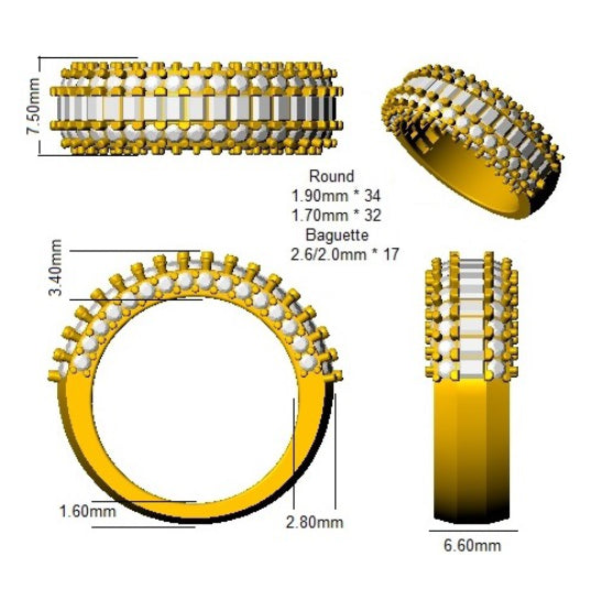 SR1014 — Ring - 9k Yellow Gold detail