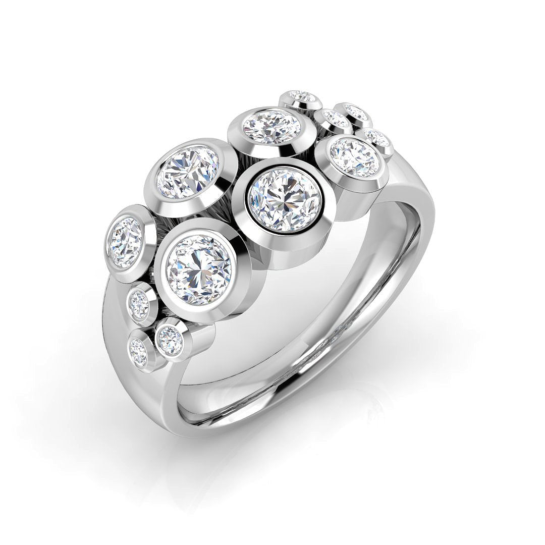 SR1046 — Ring - 9k White Gold