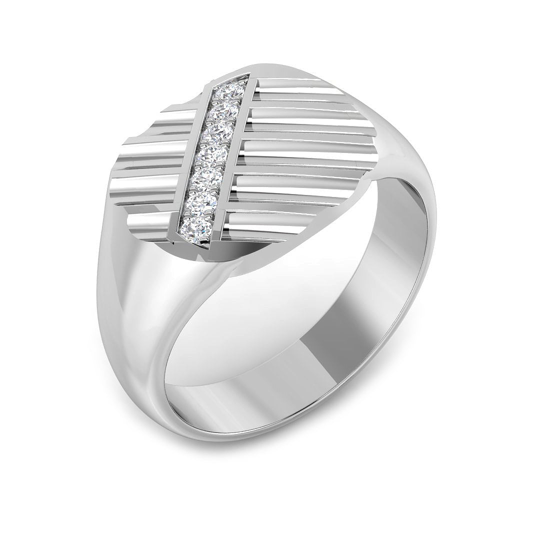 SR1053 — Ring - 9k White Gold