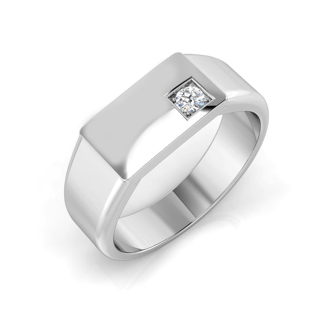 SR1054 — Ring - 9k White Gold