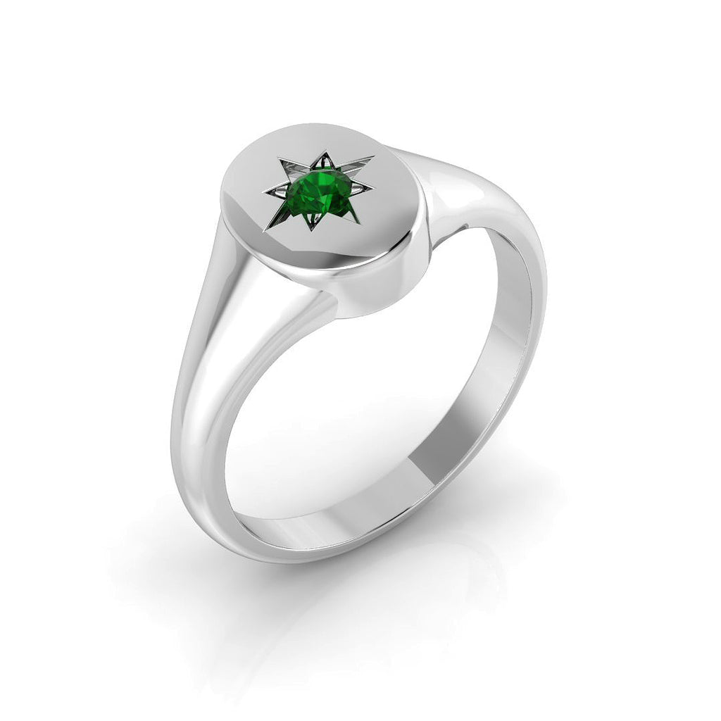 SR1084 — Ring - 9k White Gold