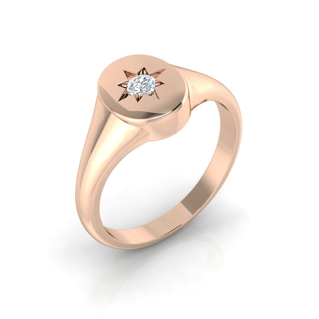 SR1084 — Ring - 9k Rose Gold