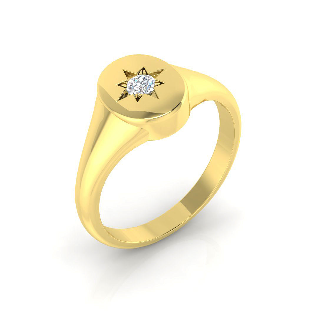 SR1084 — Ring - 9k Yellow Gold