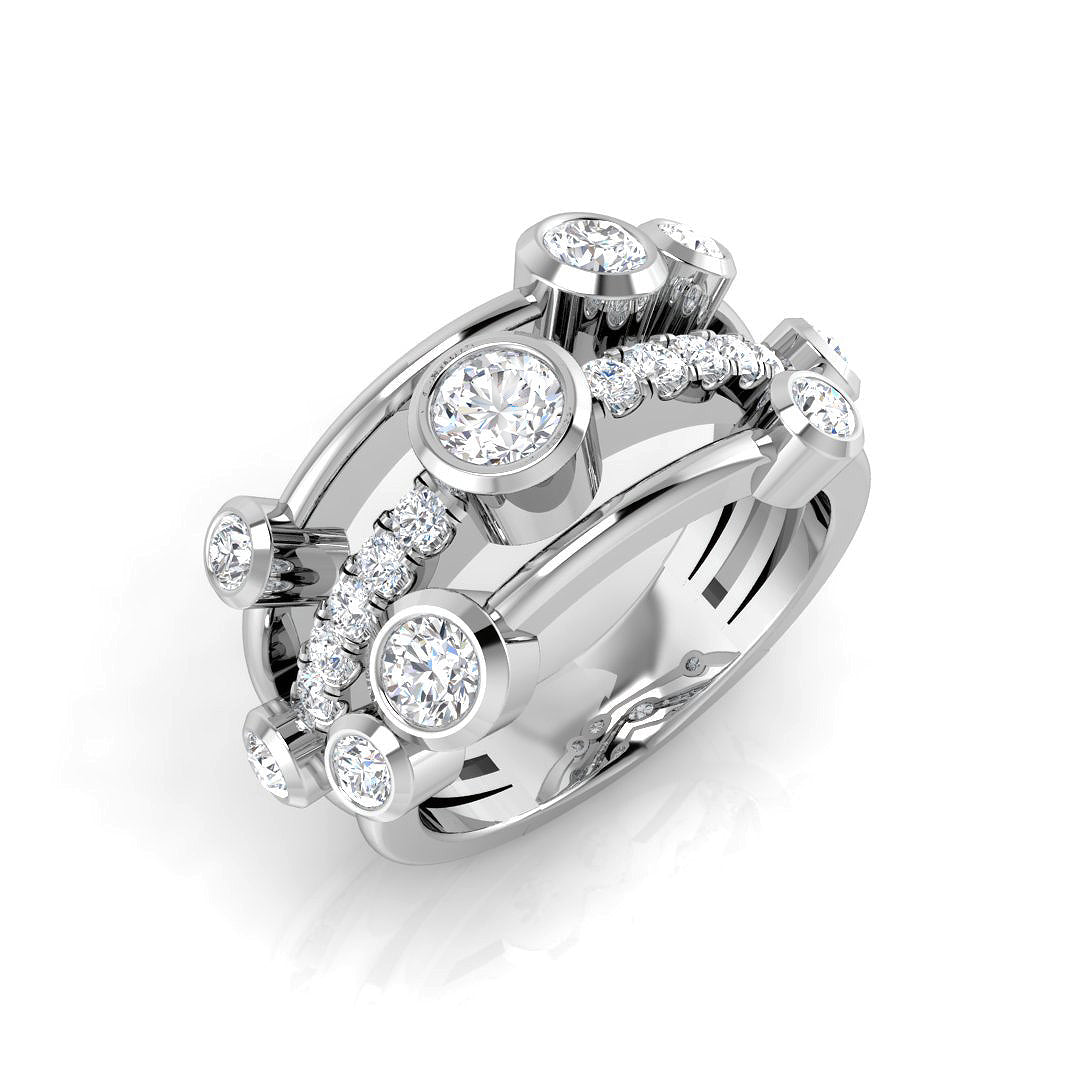 SR1085 — Ring - 9k White Gold