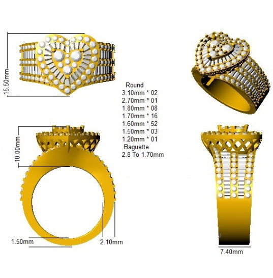 SR111 — Ring - 9k Yellow Gold detail