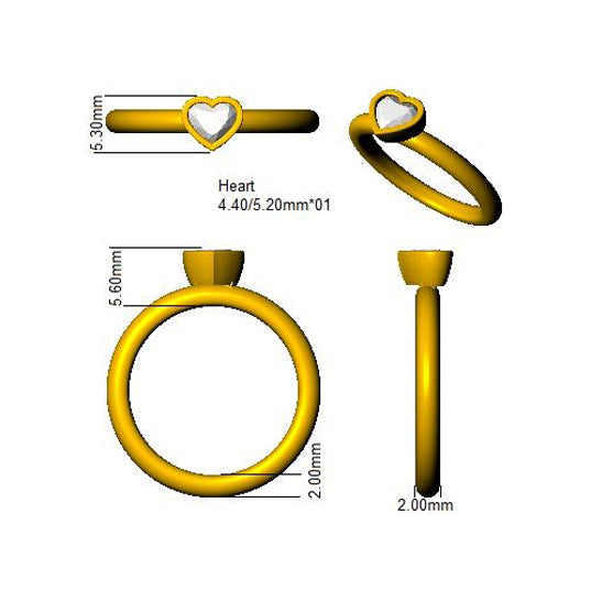 SR1165 — Ring - 9k Yellow Gold detail