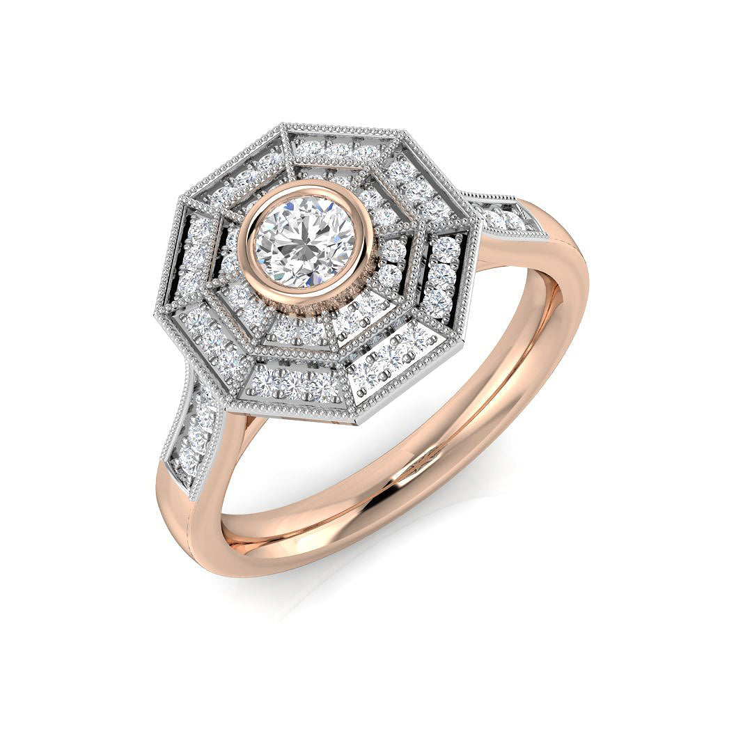 SR1220 — Ring - 9k Rose Gold