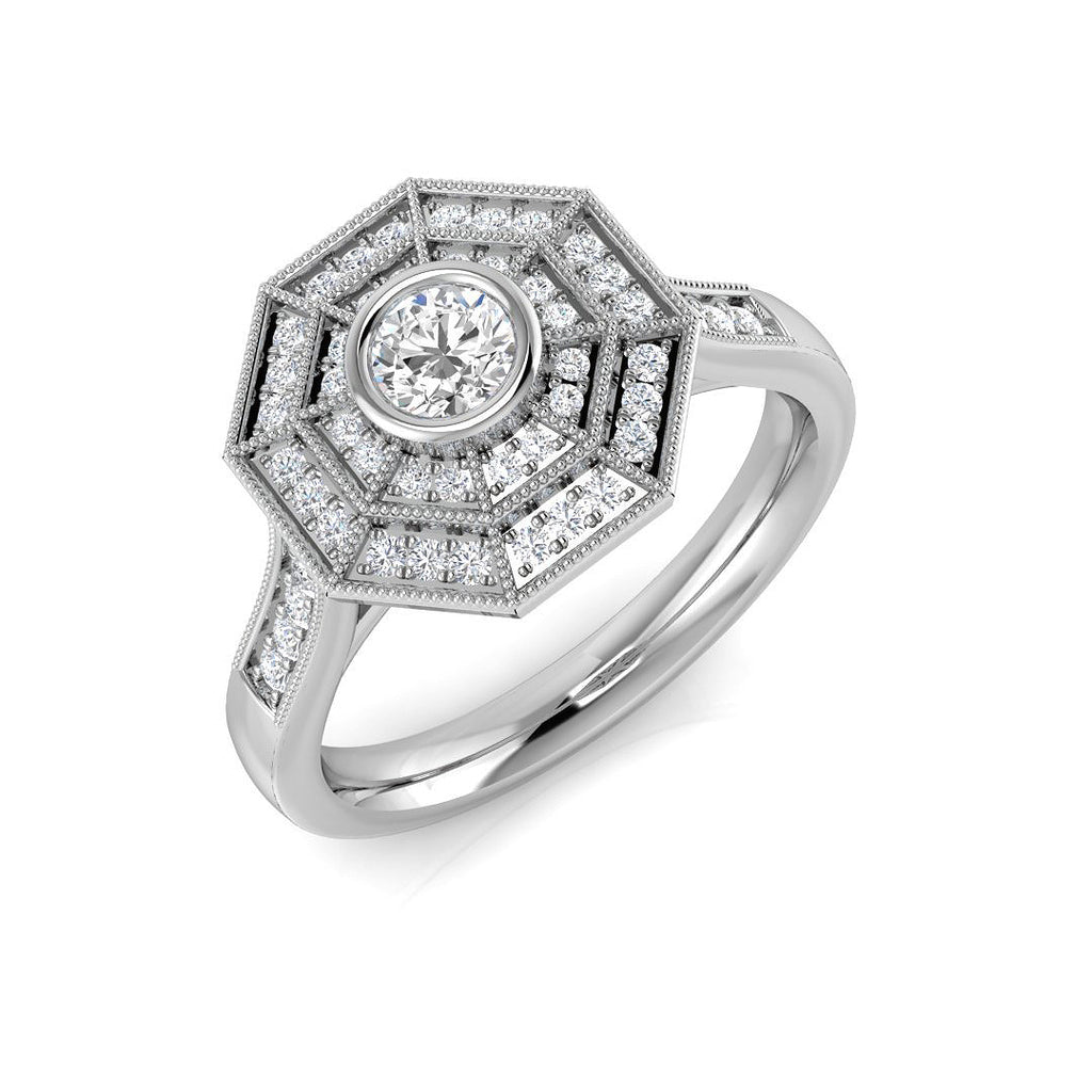 SR1220 — Ring - 9k White Gold