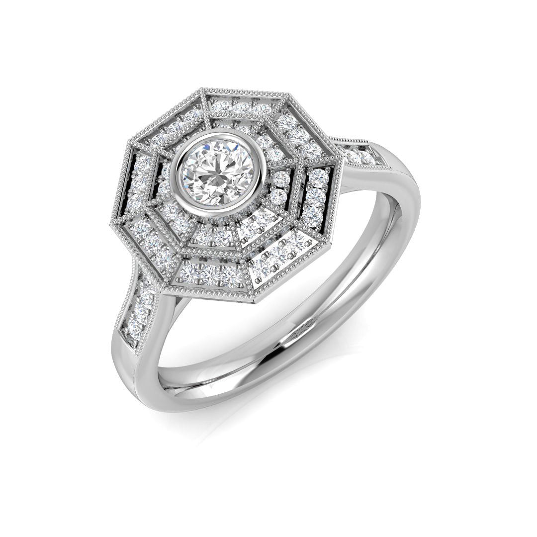SR1220 — Ring - 9k White Gold