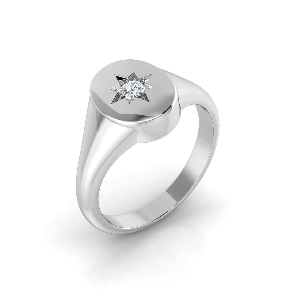SR1231 — Ring - 9k White Gold