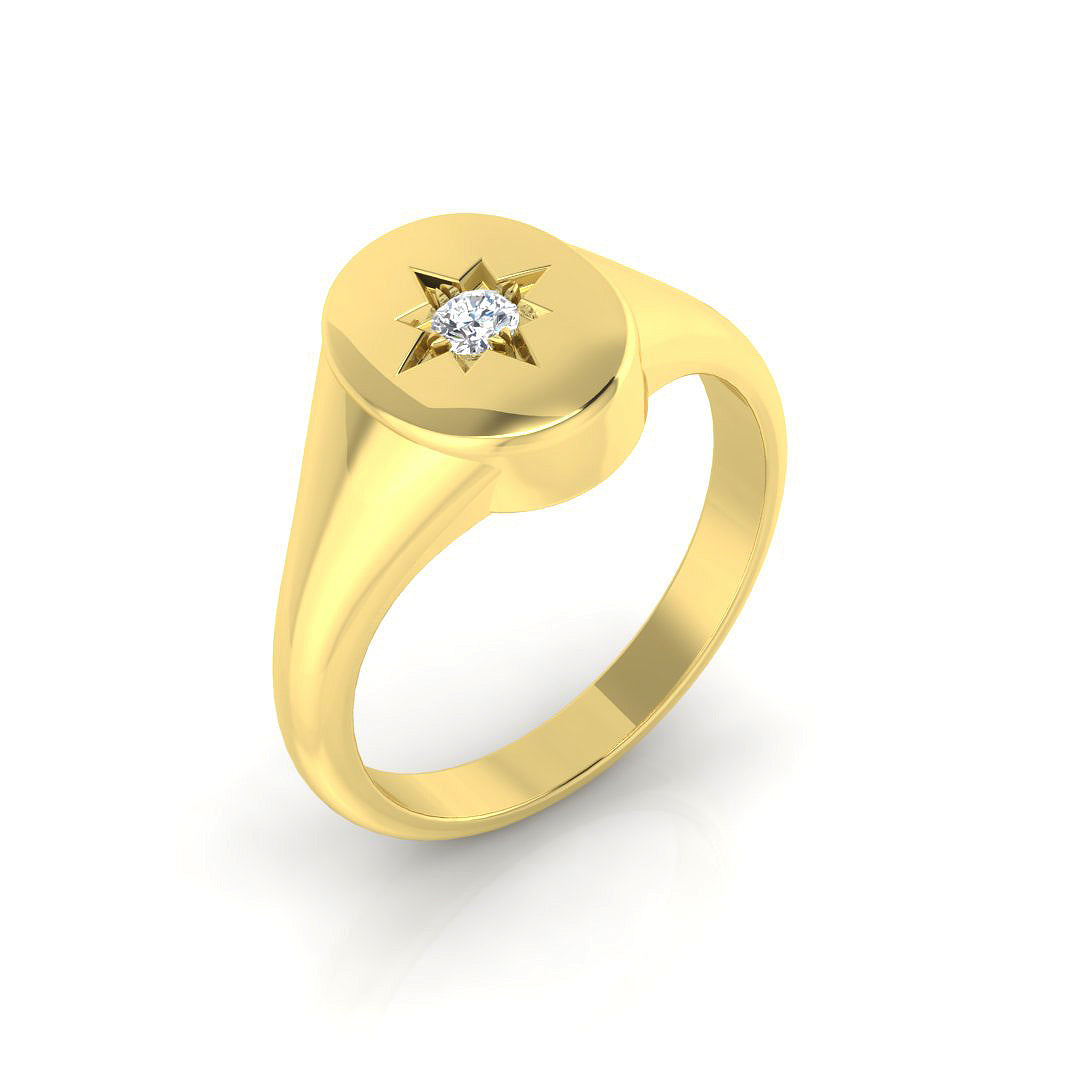 SR1231 — Ring - 9 KT Yellow Gold