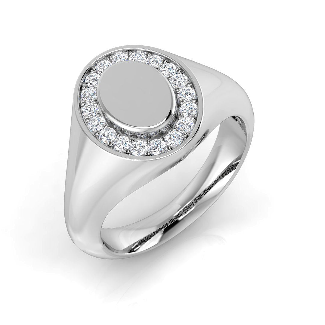SR1298 — Ring - 9k White Gold