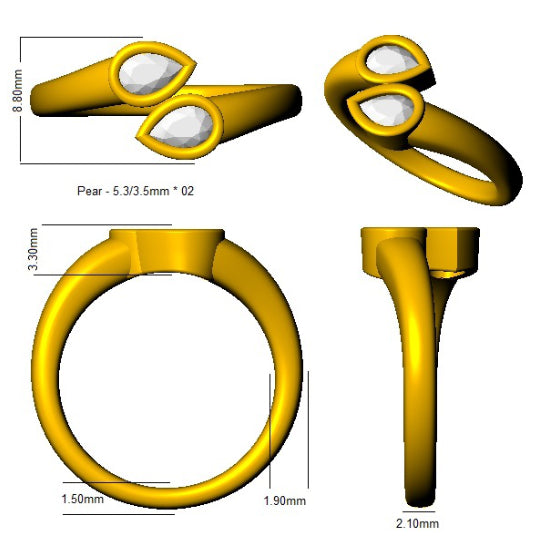 SR1341 — Ring - 18k Yellow Gold detail